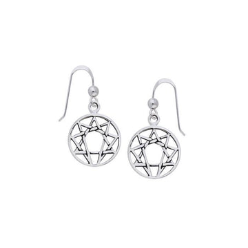 Enneagram Earrings TER769 - Jewelry